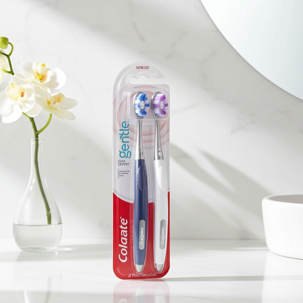 COLGATE PK2 TOOTHBRUSH GENTLE GUM EXPERT ULTRA SOFT