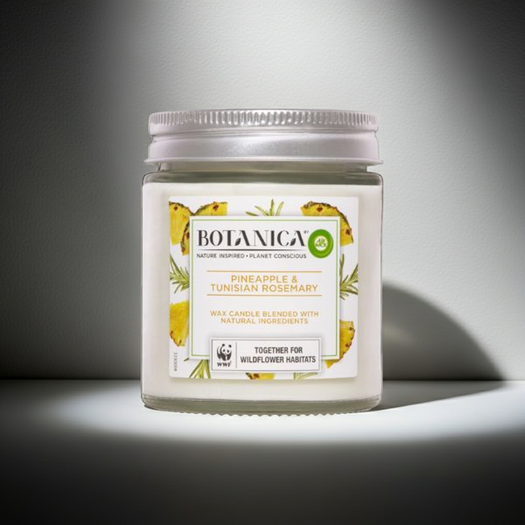 Air Wick 205g Candle Botanica Pineapple and Tunisian Rosemary