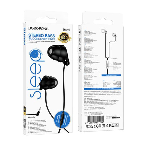 Cloud universal silicone earphones for sleeping with microphone image 0