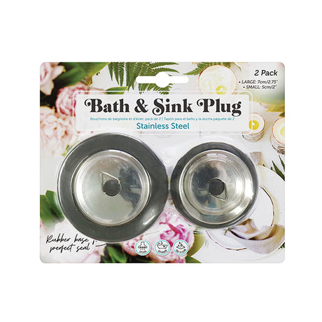 PLUG BATH OR SINK 2PK image 0