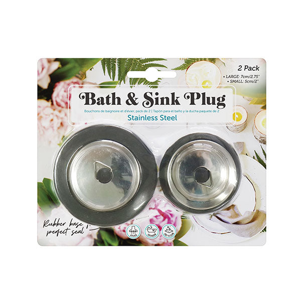 PLUG BATH OR SINK 2PK image 0
