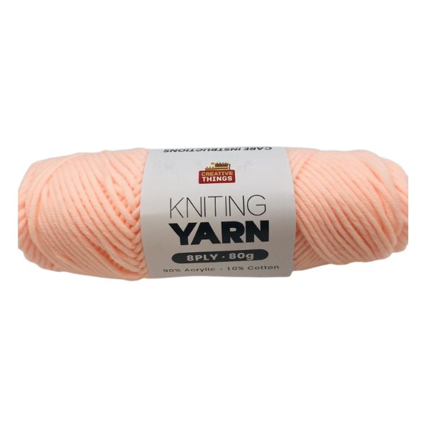 8PLY KNITTING YARN - 80G(LIGHT GREY) image 0
