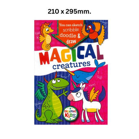 Doodle Draw Book Magic Creatures 48pg A4 image 0