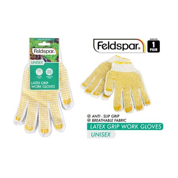 1pair Working Gloves with Latex Grip image 0