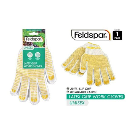 1pair Working Gloves with Latex Grip image 0