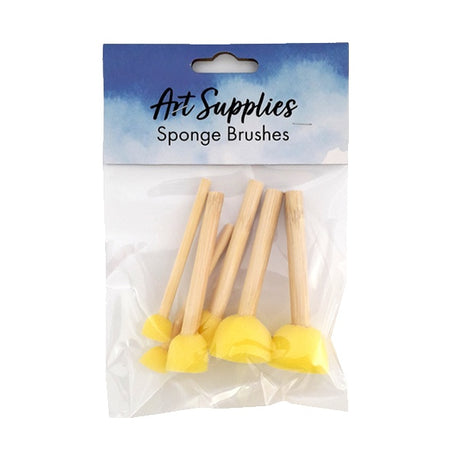 Sponge Brushes Round 1.5+2+3cm 6pc image 0