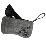 Sunglass Case Felt NZ Honey Bee Grey image 0