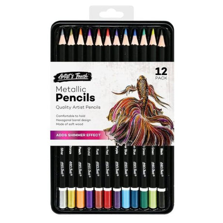 Artist Touch Metallic Pencils 12 Pack image 0