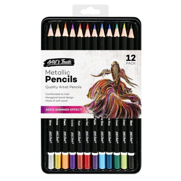 Artist Touch Metallic Pencils 12 Pack image 0