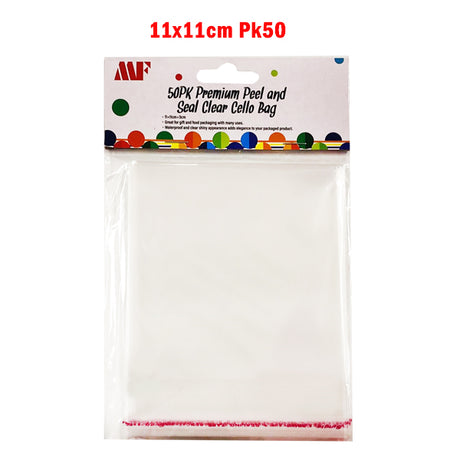 Clear Cello bag 11x11x3cm Pk50 image 0