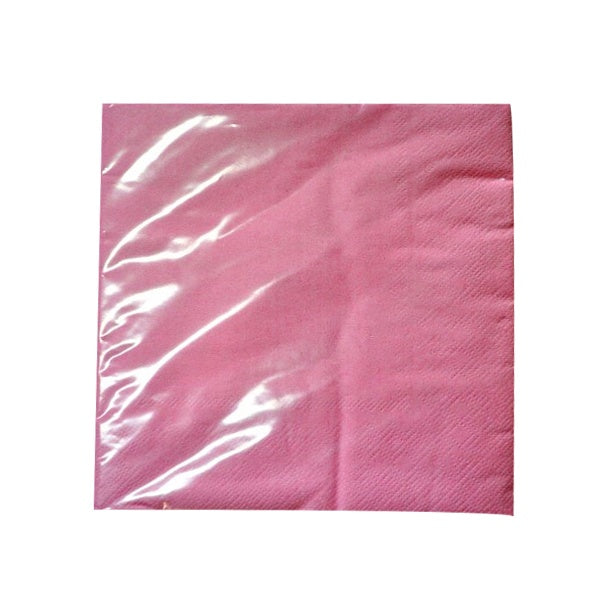 Paper Napkins 33x33cm Pk30 Pink image 0