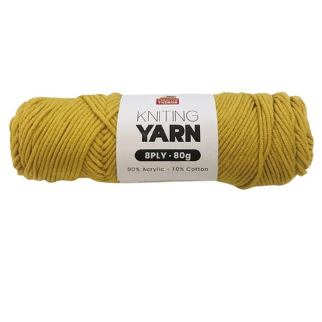 8PLY KNITTING YARN - 80G(GREY ORANGE) image 0