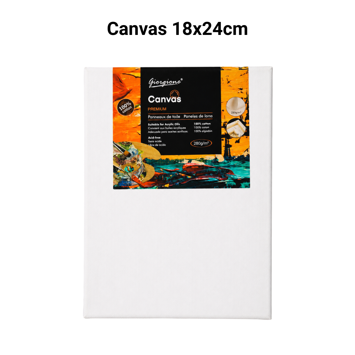 100% Cotton Artist Canvas – Multiple Sizes Available