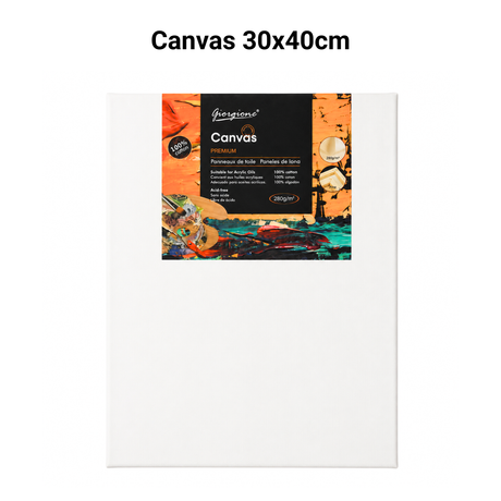 100% Cotton Artist Canvas – Multiple Sizes Available