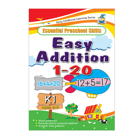 Greenhill Activity Book 4-6 Yr Easy Addition image 0