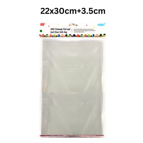 Clear Cello Bags 22x30.5cm Pk20 image 0