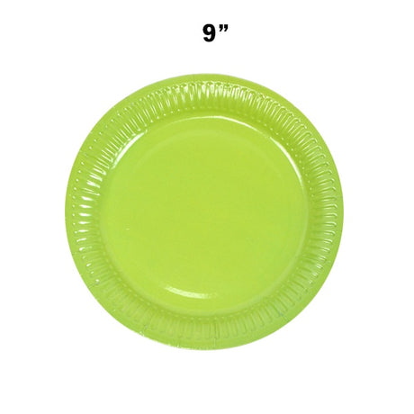 Paper Plates 9" Pk10 Lime image 0