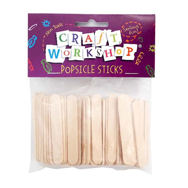 Craft Pop Sticks Mini 66mm 160pc image 0