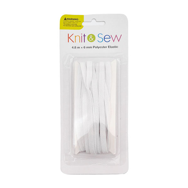 K&S Poly. Elastic White 6mm x 4.8m image 0