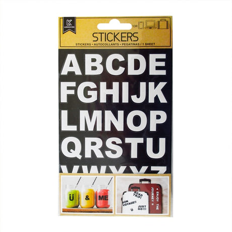Stickers Labels Alphabet White image 0