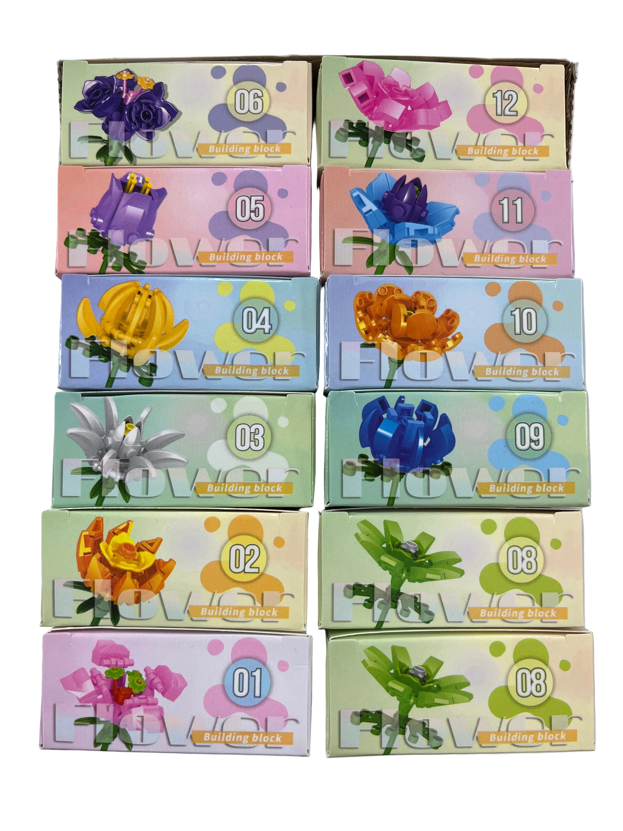 Gift Flowers Mini Building Blocks Toy