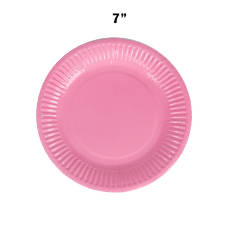 Paper Plates 7" Pk12 Pink image 0