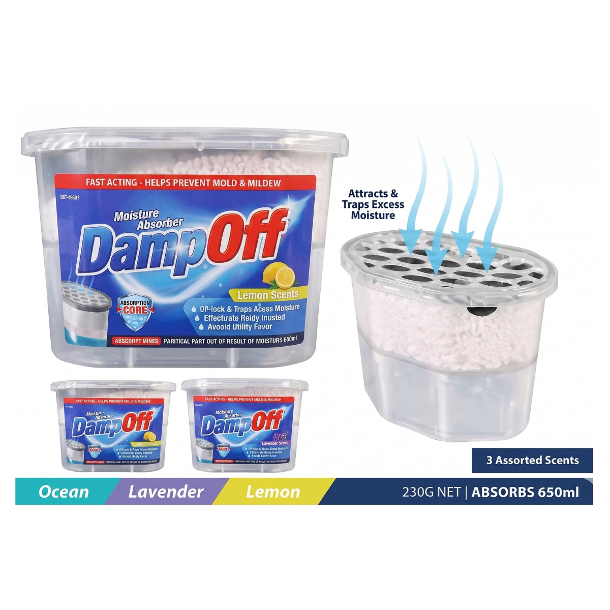 1Pce Scented Dehumidifier 230g/500ml
