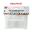 Resealable Zipper Bags 4x6cm PK110 image 0