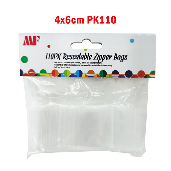 Resealable Zipper Bags 4x6cm PK110 image 0