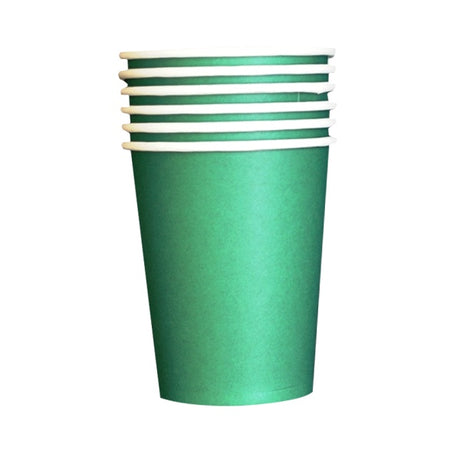 Paper Cups 9OZ PK20 Dark Green image 0