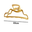 Hair Clip Metal Matt Gold - Open Shape image 0
