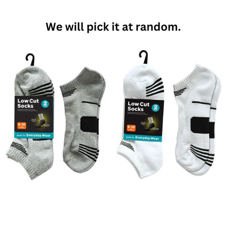 Sports Low Cut Sock 2pr 6-10 image 0