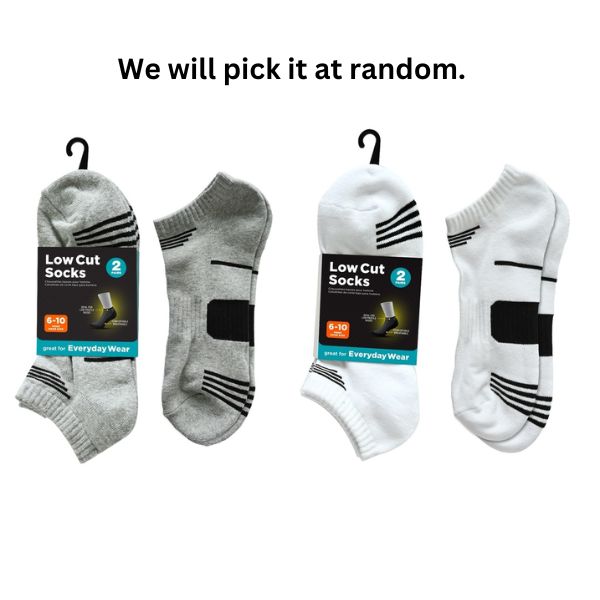 Sports Low Cut Sock 2pr 6-10 image 0