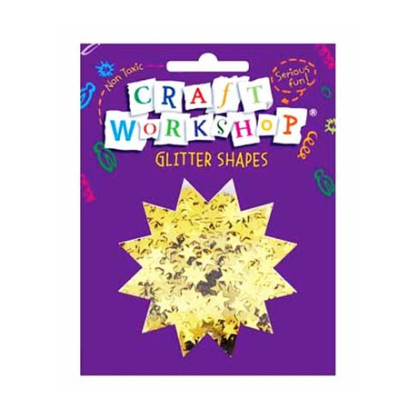 Glitter Shapes Craft Star Gold 35g image 0