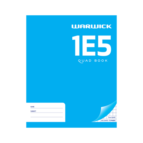 WARWICK EXERCISE BOOK 1E5 image 0