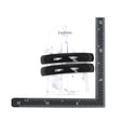 Hair Clips 1.5*9.5 - 2PC - Black image 0