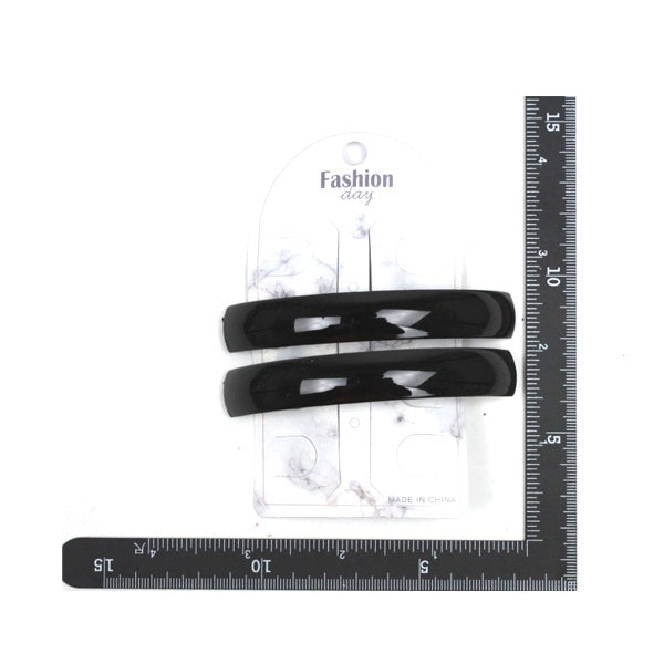 Hair Clips 1.5*9.5 - 2PC - Black image 0