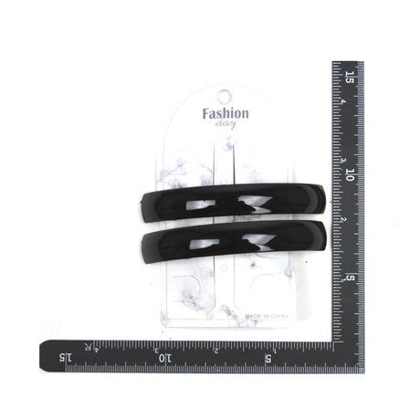 Hair Clips 1.5*9.5 - 2PC - Black image 0