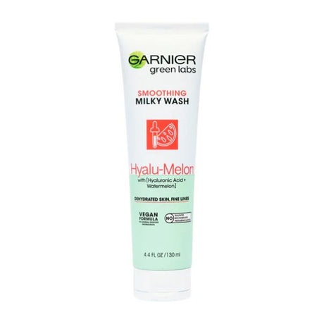 GARNIER 130mL SMOOTHING MILKY WASH HYALU-MELON image 0