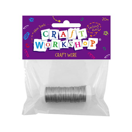Craft Wire Silver 0.37mm x 20mm image 0