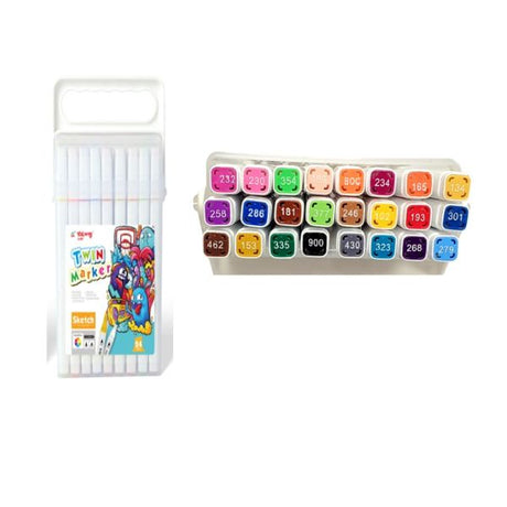 Twin Marker Pen 24 Colours image 0