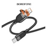 Happy 2-in-1 charging data cable USB/Type-C to Type-C image 1