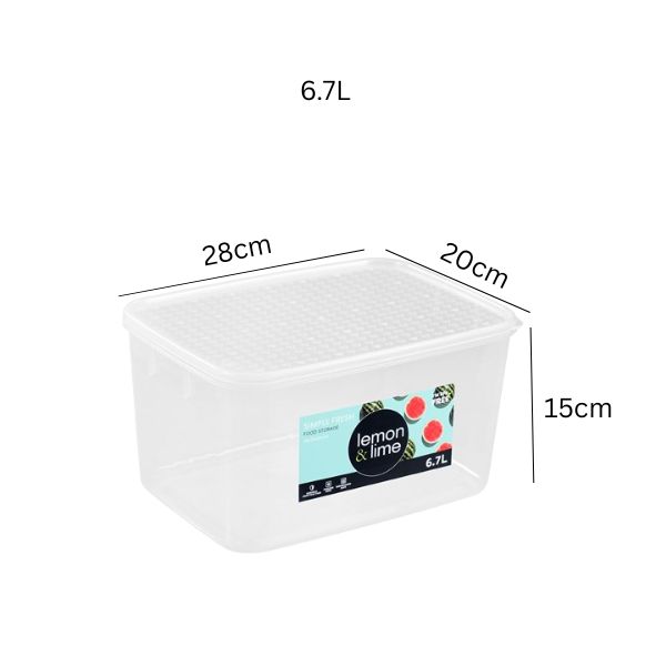 SIMPLE FRESH FOOD CONTAINER 6.7L 28X20X15CM image 0