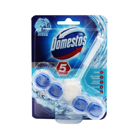 DOMESTOS 55g POWER TOILET BLOCK OCEAN image 0