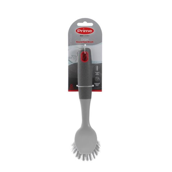 PRIME DISH BRUSH ROUND HEAD SOFT GRIP 23.5CM image 0