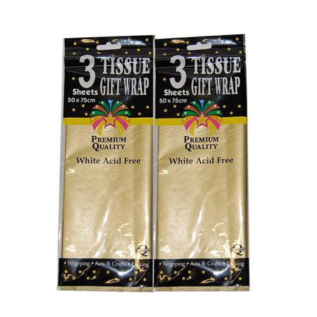 Tissue Paper, PK3, Gold image 0