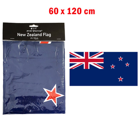 Flag NZ 2 Grommets 60x120cm image 0