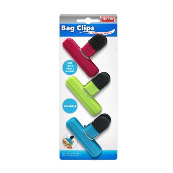 Bag Clips Bulldog Style 3pc image 0