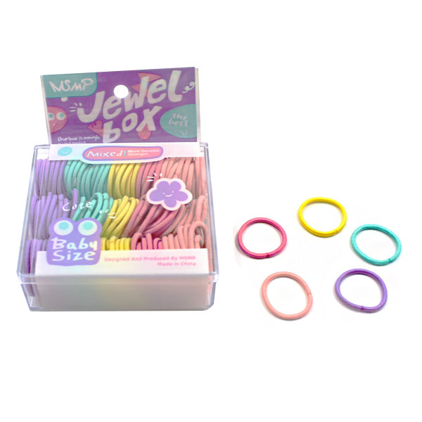 Baby Size Hair Bands - 120pc Neon image 0