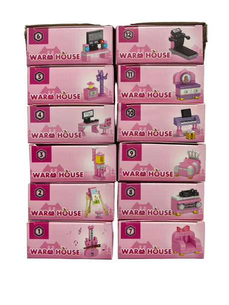 Warm Cabin Mini Building Blocks Toy